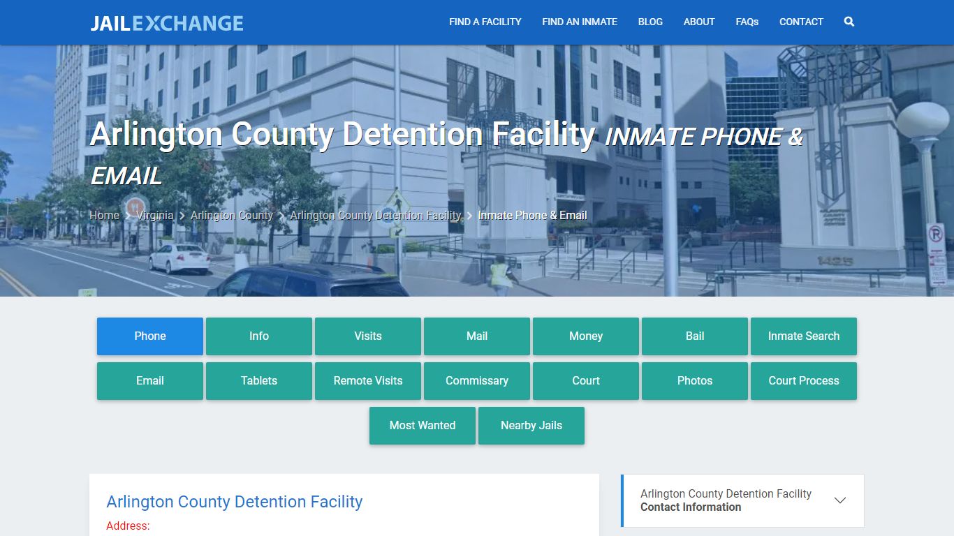 Inmate Phone - Arlington County Detention Facility, VA - Jail Exchange